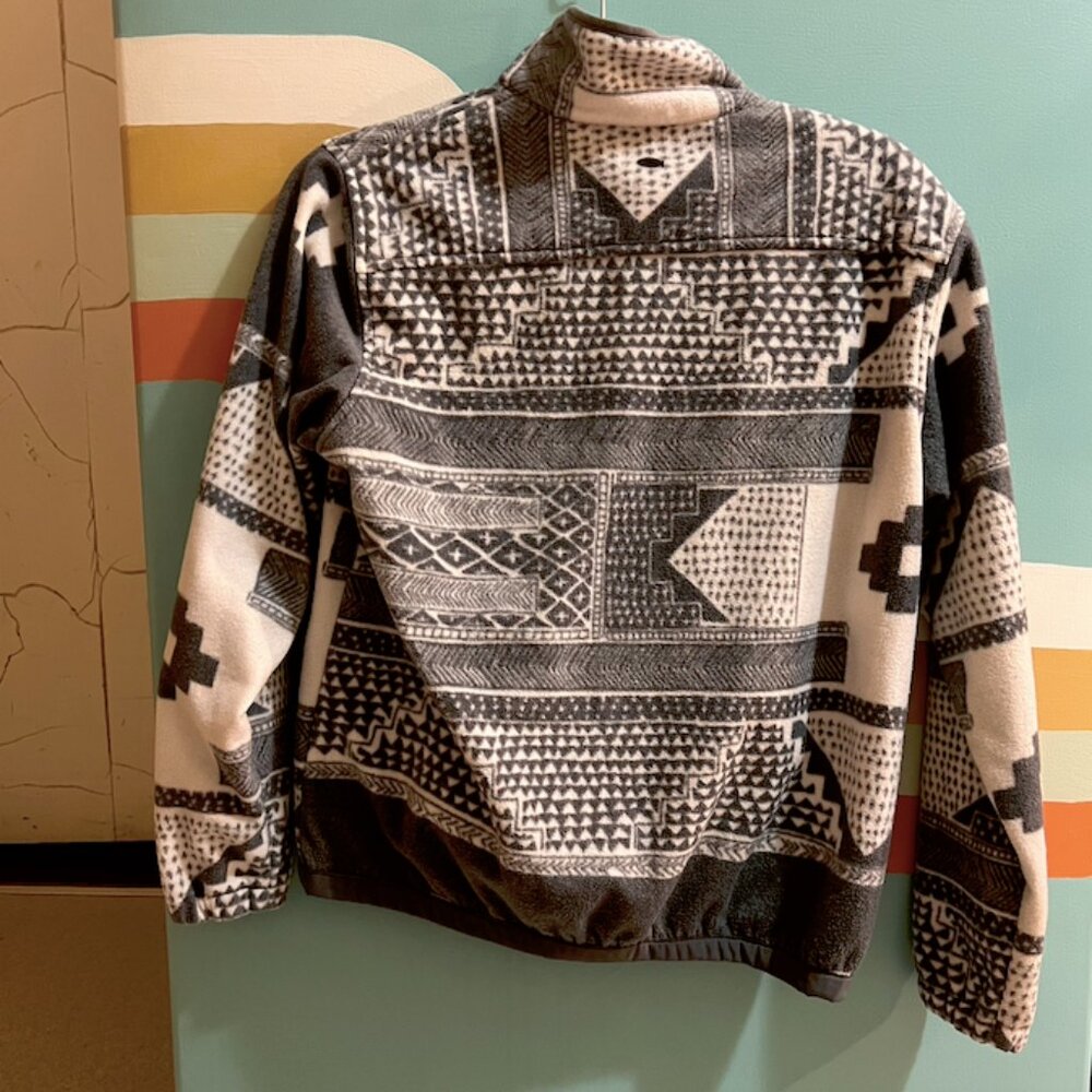 O'Neill Quarter Button Pullover Patterned Fleece Sweater - Picture 6 of 9